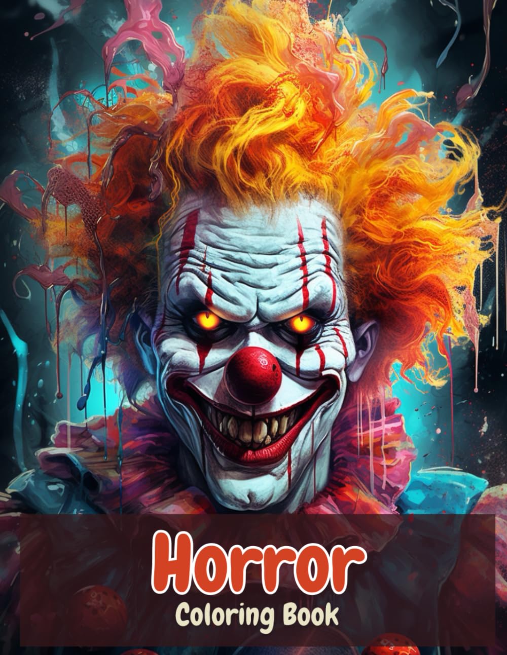 Horror Coloring Book: Famous Scary Horror Movie Creatures and Killers | Halloween's Scary Movie Icons